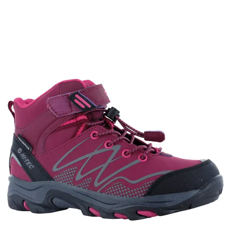Hi-Tec Blackout Mid Wp Jrg - Dark Rose/Fuchsia